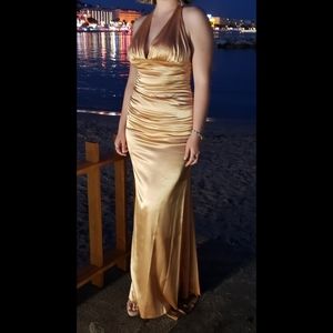Gold dress, small.